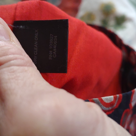 Marc Jacobs lined navy and red circle skirt size 2 - Picture 10 of 11